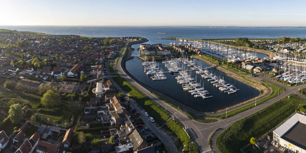 Wemeldinge vanuit de lucht